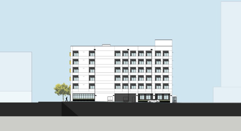 Rose Town South Elevation Drawing