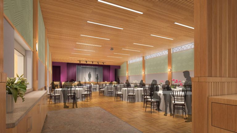 GBC Social Hall Perspective Rendering 2
