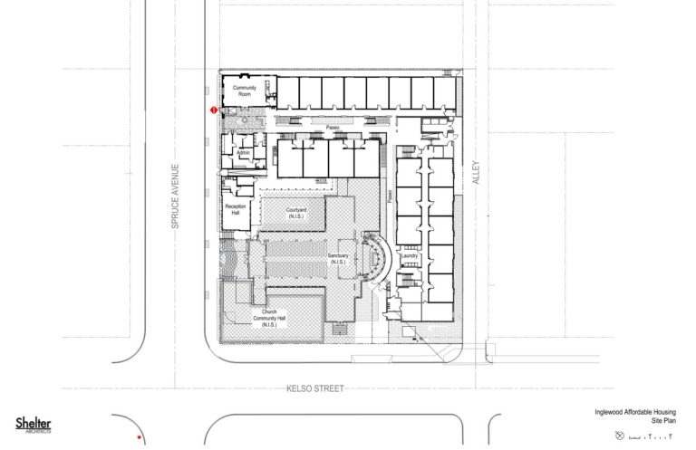 Inglewood Site Plan Drawing