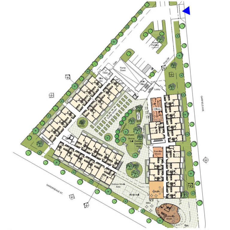 Downey Affordable Housing Site Plan