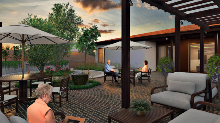 MVGH Memory Care Perspective Rendering 2