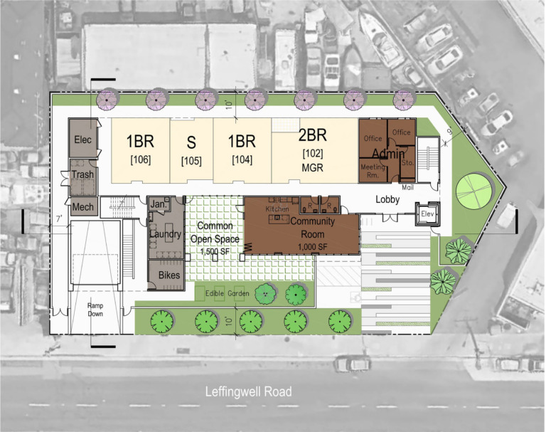 South Whittier Affordable Housing Site Plan